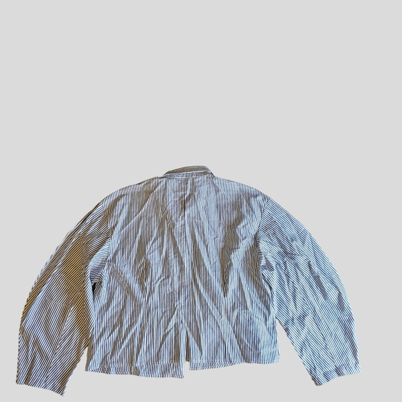 Nine West Navy and White Striped Shirt - Picture 9 of 15